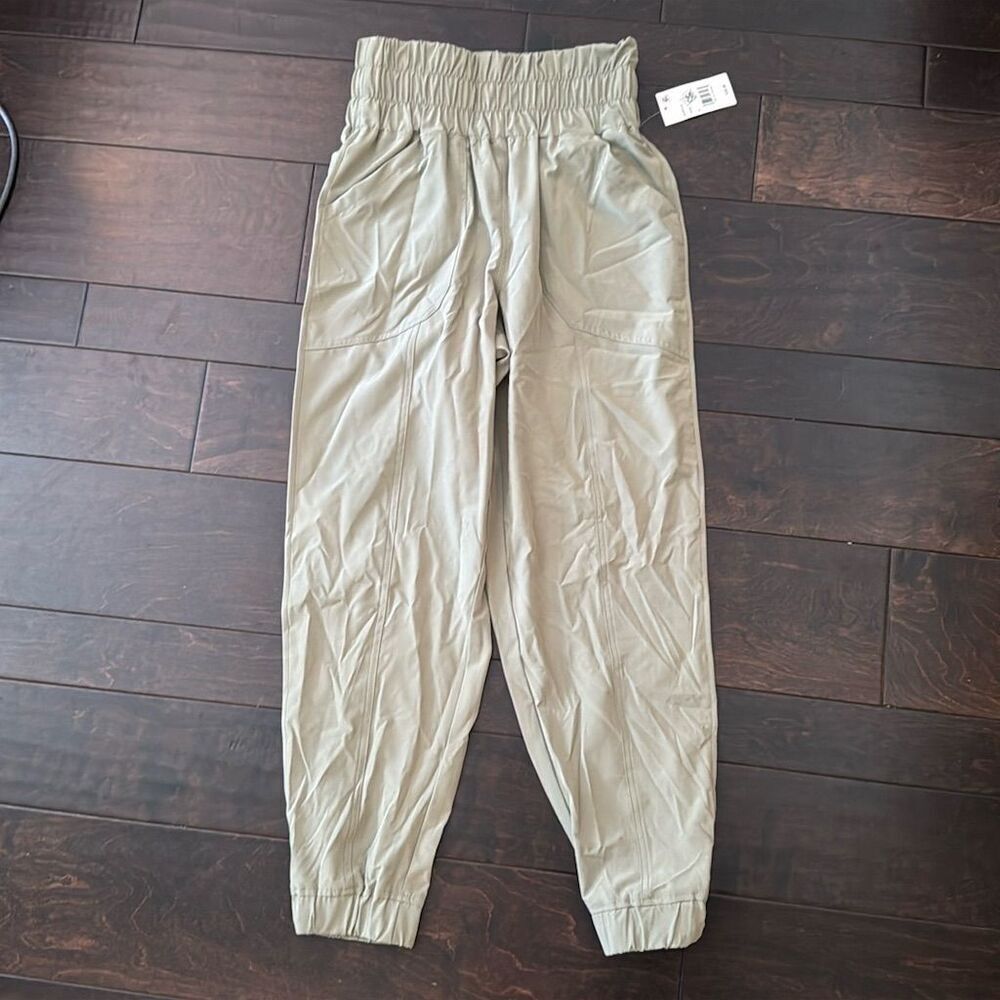 Vanilla Star Juniors Jogger Pants olive drab Size S Elastic Waist Casual